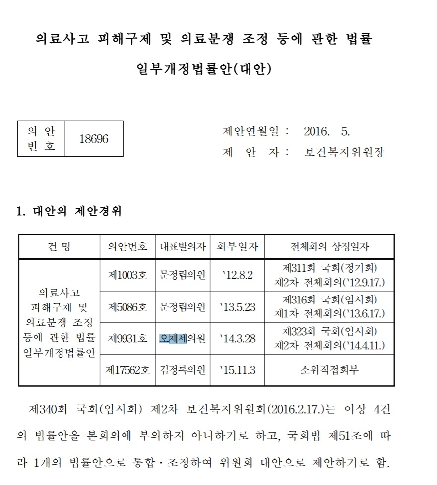 의료사고 피해구제법의 통과 과정을 알아봅시다 (신해철법) | 인스티즈